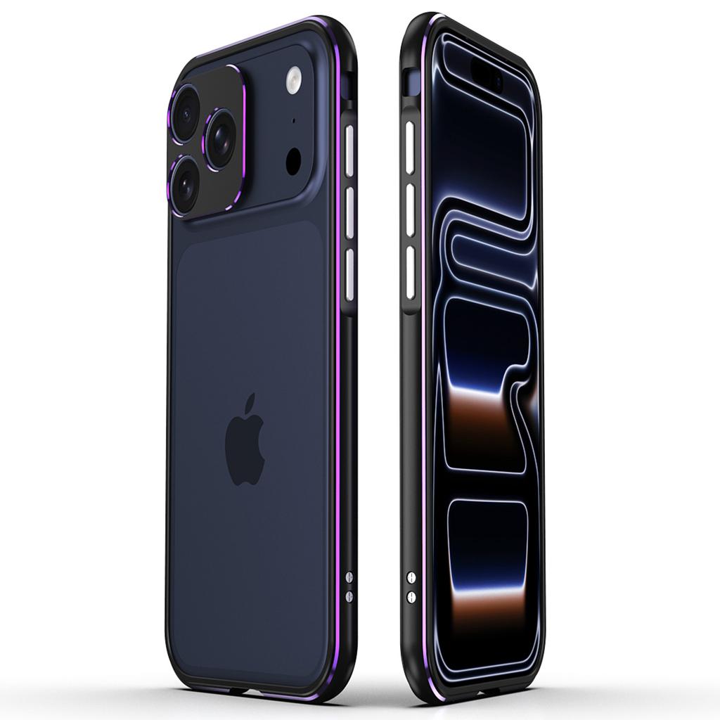 For iPhone 17 Pro Max Bumper Case No-Back Phone Frame Cover with Lens Protection