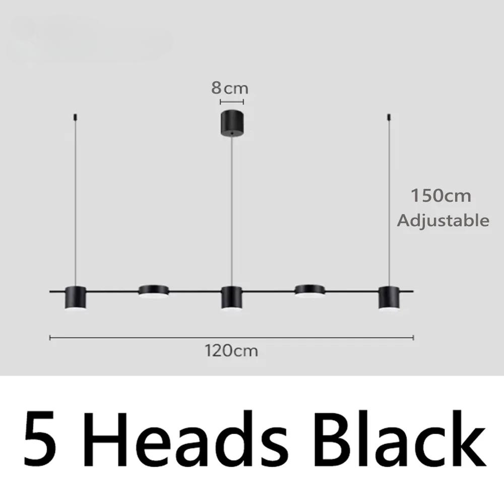 Moderní minimalistické závěsné svítidlo LED pásky Závěsná lampa Lustr Osvětlovací těleso pro kuchyňský bar Jídelní stůl
