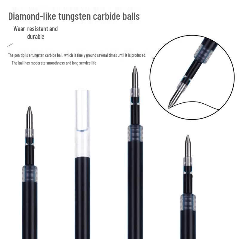 Deli 0.5mm Dark Blue Gel Pen Refills (20-Pack)