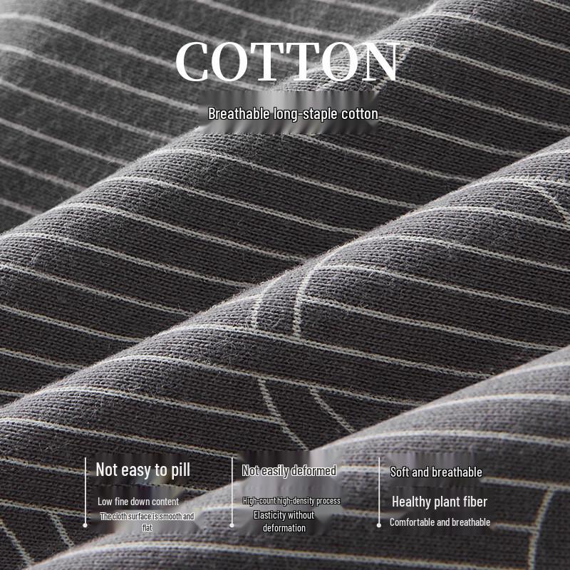 Sevenwolves Men's 7A Antibacterial 100% Cotton Printed Boxer Briefs