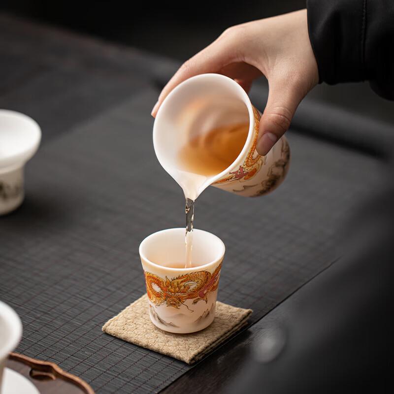 Su's Masterpiece Dragon Fortune Unglazed Porcelain Tea Set