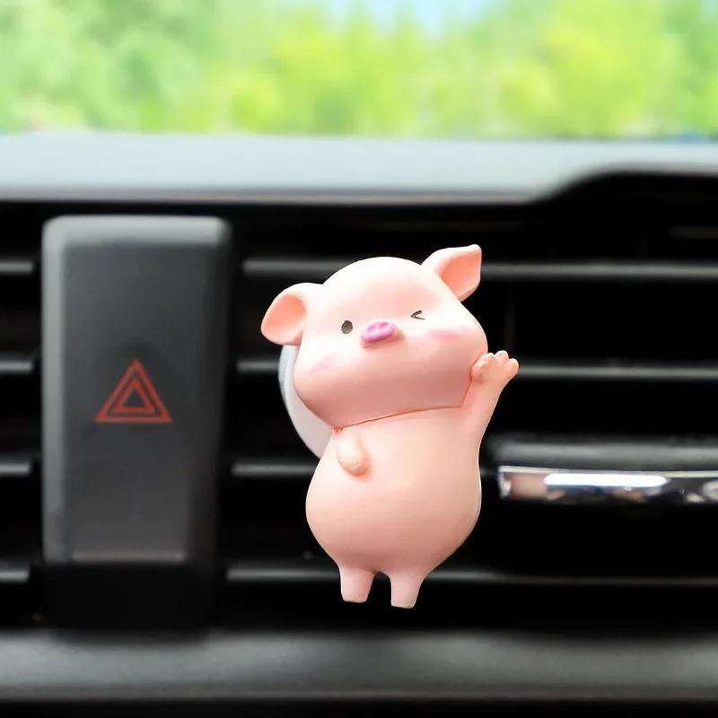 

1pc Outlet Decoration Cute Pig Car Accessrios Car Air Freshener Air Conditioning Aromatherapy Clip Car Interior Decoration