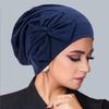 Muslim Women Inner Hijab Hat Bowknot Turban Indian Bonnet Headscarf Beanies Hair Loss Head Wrap Chemo Cap Turbante Mujer