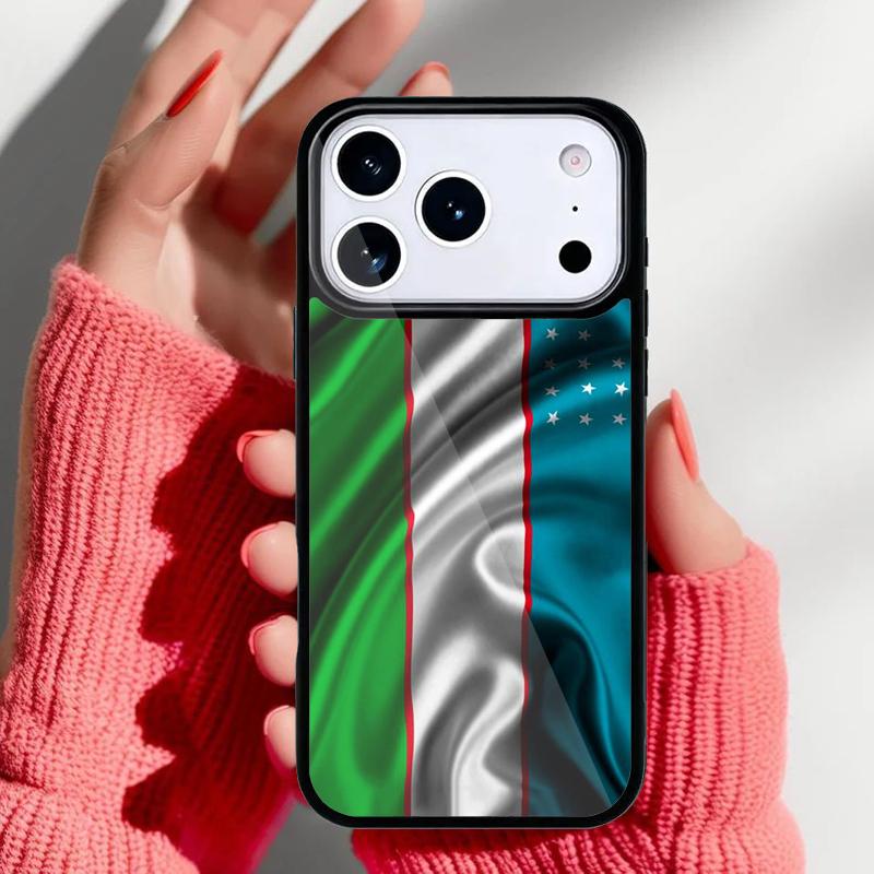 Usbekistan Flagge Handyhülle für iPhone 17 Air 16e 15 14 13 Pro Max Rückabdeckung für 12 11 Pro Hülle