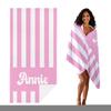 Personalized Striped Beach Towel Microfiber Towel Thin Quick Dry Absorbent for Beach Swimming Yoga Bath Sports