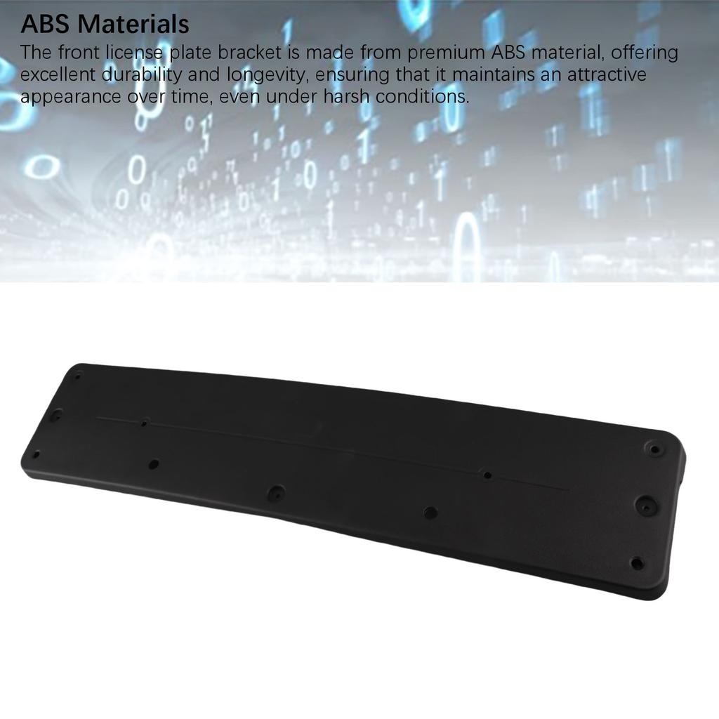 License Plate Holder Excellent Durability ABS Front Bumper License Plate Bracket European Standard 2128170078 for Vehicle License Plate Covers Frames