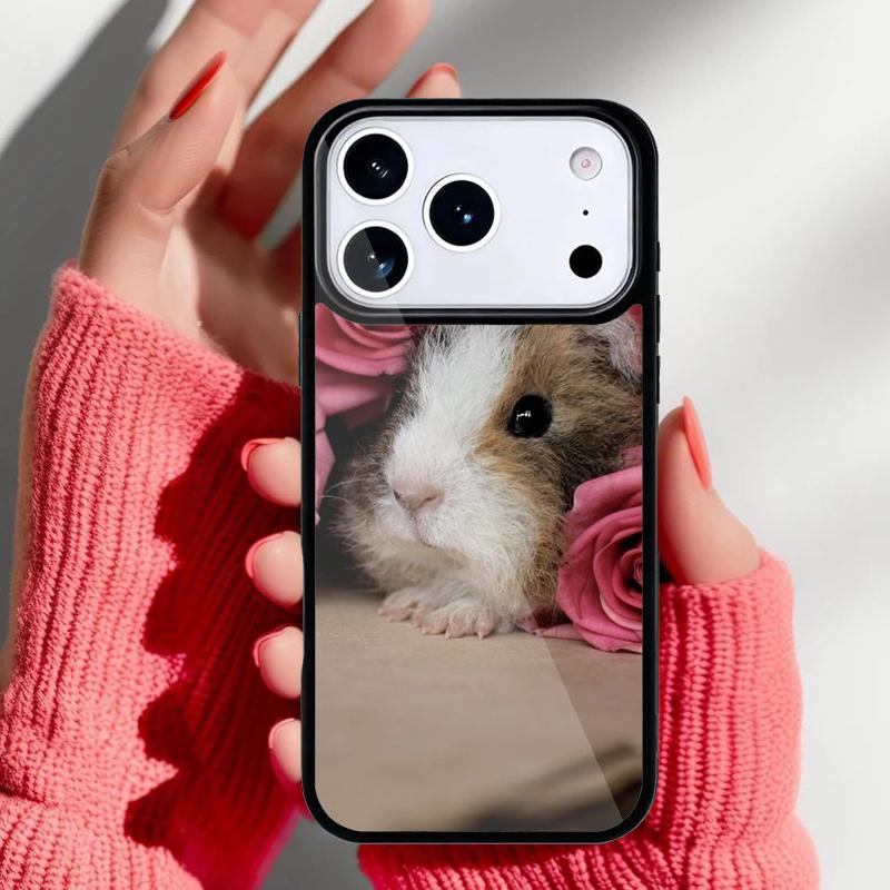 Animal Guinea Pig soft Phone Case for iPhone 17 16 15 14 13 Pro Max Back Cover for 12 11 Pro Coque