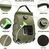 5 Gallon Solar Heated Camping Shower Bag - Portable Bath Bag With Removable Hose And Switchable Shower Head