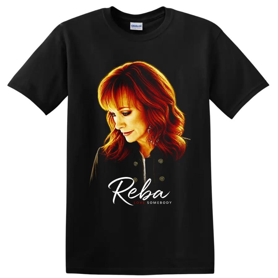 Reba McEntire Country Sänger Porträt T-Shirt Rotes Haar Sängerin Musikfan