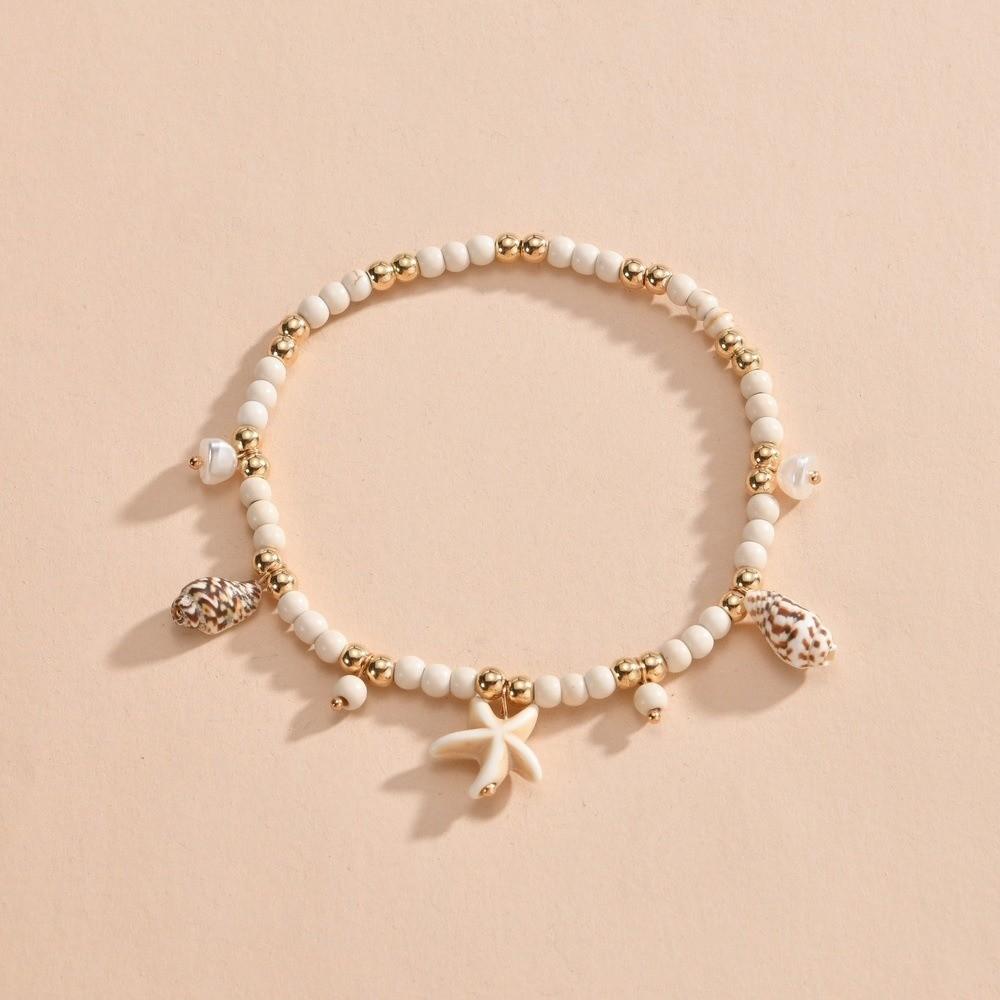 Bead Boho Beaded Anklets Vintage Beach Foot Chain Handmade Starfish Pendant Ankle Women