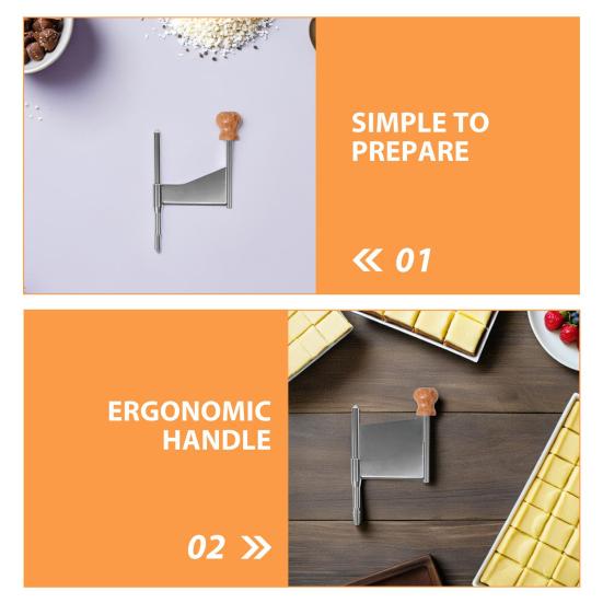 Cheese Grater Cutter with Stainless Steel Sharp Blade Solid Wood Base Ergonomic Cheese Curler Chocolate Slicer Butter Grater Kitchen Tool