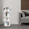 4-Tier Freestanding Bookcase 360° Rotatable Bookshelf Suitable for Bedrooms, Living Rooms, Children's Rooms, Study Rooms