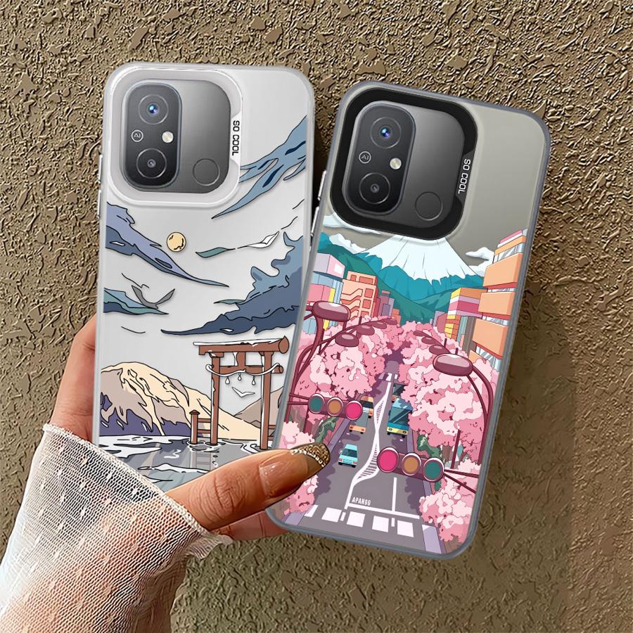 Cartoon Anime Landscape Phone Cover Case for Xiaomi Poco X3 Pro C50 C51 C61 X3 NFC