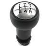 Pommeau de Levier de Vitesses 5 Vitesses Chrome Noir Accessoire Intérieur de Voiture Levier de Vitesses 5 Vitesses Design Robuste Changement de Vitesses Doux Large Compatibilité