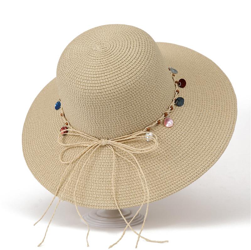Ethnic Style Straw Hat Children Summer Big Brim Show Face Small Seaside Vacation Versatile Sunshade Sunscreen Hat
