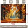 2D Plane, 1 Piece of Autumn Forest Scene Banner, Suitable for Family, Room and Party Background