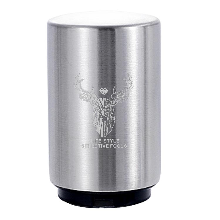 Multifunktionaler Bierflaschenöffner aus Edelstahl mit Druckmechanismus