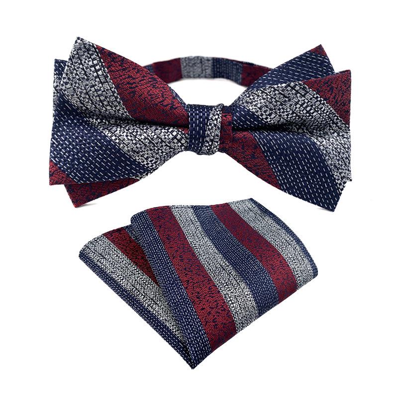 

2025 Paisley Bow Tie & Pocket Square Set for Weddings