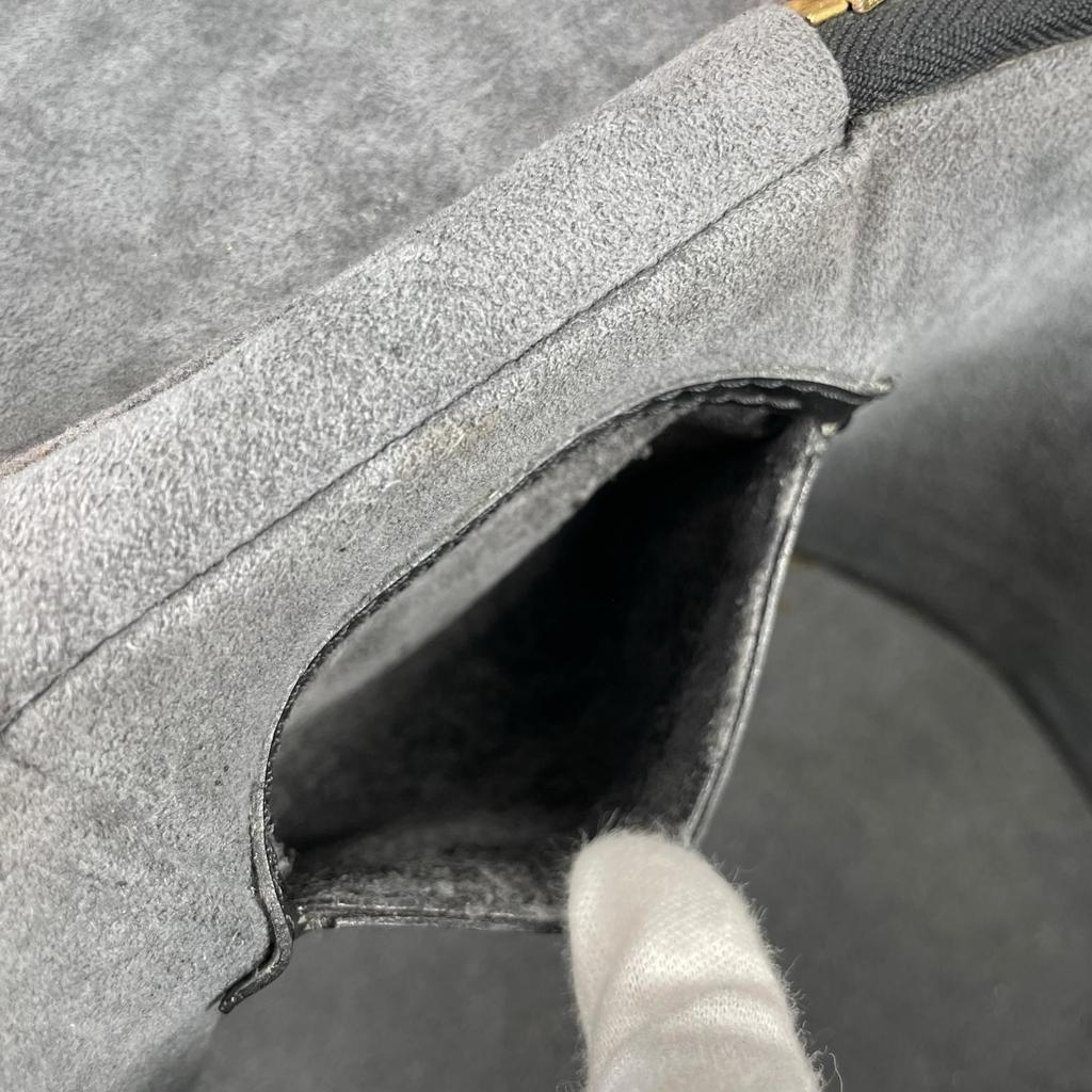 LOUIS VUITTON Epi Cannes Vanity Handbag black Women used