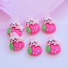 10Pcs New Mixed Lovely Cartoon Animals / Drinks Flat Back Resin Scrapbooking DIY Jewelry Craft Decoration Accessories