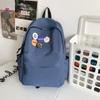 Schoolbag1011 Backpack Men's Simple Large Capacity Travel Backpack Leisure Japanese Junior High School High School Student School Bag