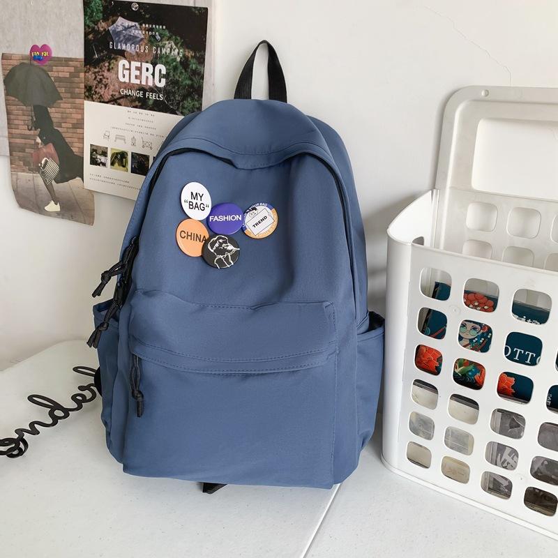 Schoolbag1011 Backpack Men's Simple Large Capacity Travel Backpack Leisure Japanese Junior High School High School Student School Bag