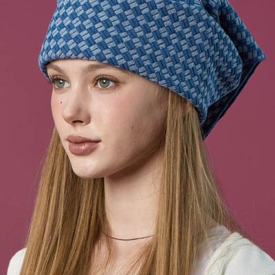 KOLEAT Bandana Ochronna przed UV Denim Szalik do Włosów Chusteczka [NIEBIESKI]