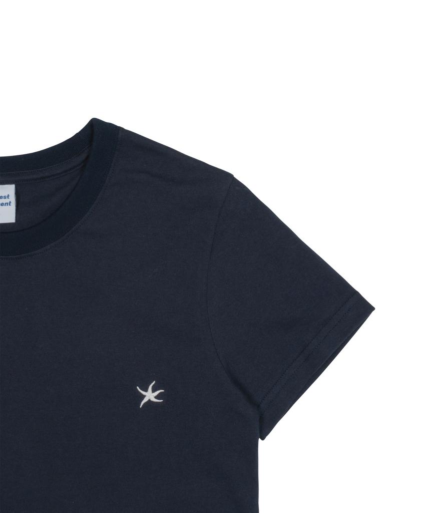 THE COLDEST MOMENT (W) Tcm Mini Logo Crop T (Navy)