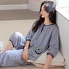 Women's Three-Quarter Sleeve Cotton Gauze Pajamas, Spring/Autumn 2025 Collection, Pure Cotton Home Wear 