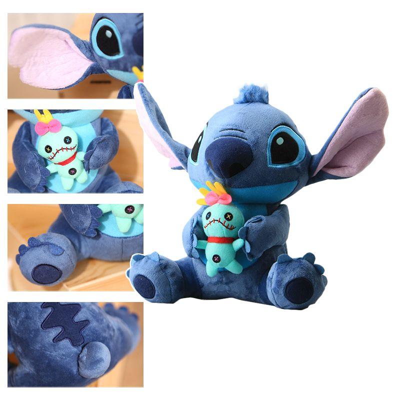 25cm/9.6in Disney Stitch Pluszowa Miękka Zabawka Wypchana Lalka Boże Narodzenie Dzieci Prezent
