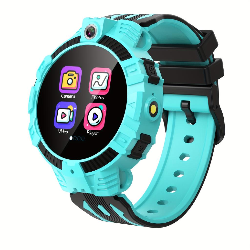 Reloj Inteligente para Niños de 1.44" con Pantalla Táctil, 14 Juegos, Cámara, Reproductor de Música, Alarma, Podómetro y Linterna – Regalo de Reloj Educativo para Niños de 3 a 12 años