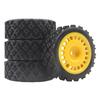 4pcs 70MM Rally Tires Rubber Tire Wheel Tyre for Tamiya XV01 XV02 TT01 TT02 PTG-2 1/10 RC Rally Racing Car Upgrade Parts