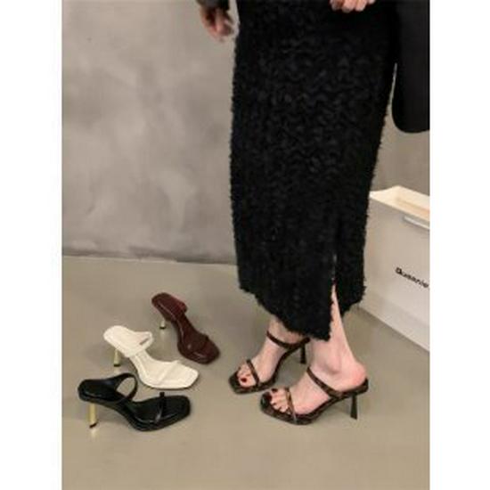 

Женские летние босоножки 2024 года на шпильке с одним ремешком и французским леопардовым принтом 37 бордовый