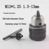 Electric Drill Power Tool Accessory: Hand-Tightened Locking Chuck with Round & Square Shank Compatibility
