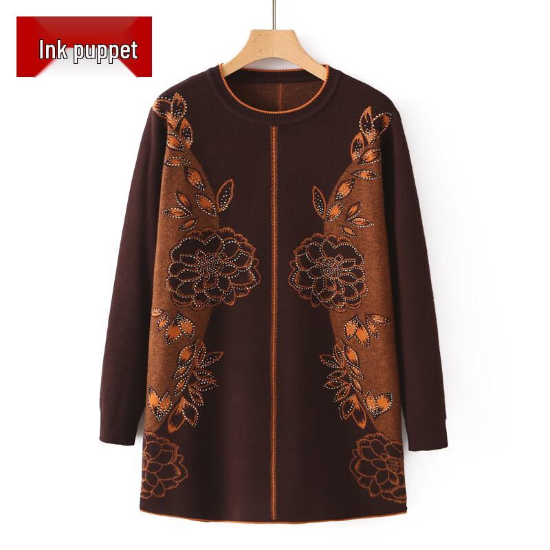 

Женский трикотажный свитер средней длины 7XL