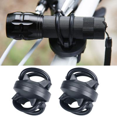 360-Grad-Drehgriff LED-Taschenlampe Klemme Clip Halterung Fahrrad Taschenlampe Halterung Fahrräder Licht Lampe Band Strap Ständer Halter
