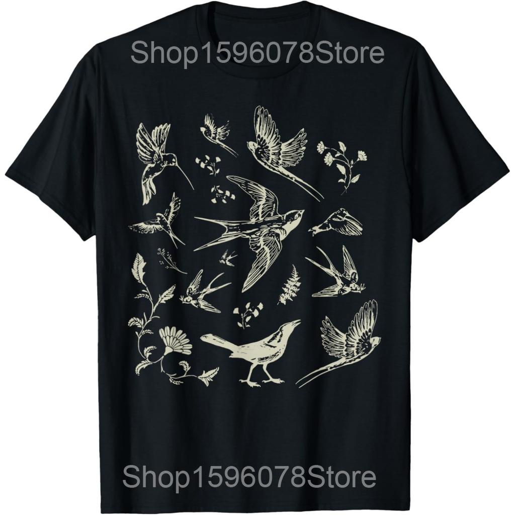 Funny Bird Watching Art for Men Women Bird Watcher Birding T Shirts Humor Streetwear Tee Short Sleeve Unisex Loose Clothing