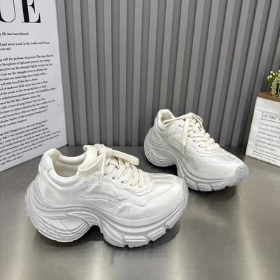 Thick-soled Heightening Spring Shoes Women's 2025 Spring and Summer Explosion High-quality Dad Shoes Non-slip, Light and Comfortable Casual Shoes