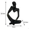 Abstract Thinker Statue Resin Ornament for Restaurant Holiday Decorations