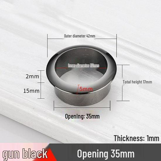 Round ABS Cable Grommet Cover for Desk, Plastic Routing Hole Covers In 18/25/30/40/45/55mm Sizes