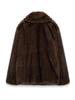 Solid Color Plush Lapel Faux Fur Coat - Comfortable, Warm Autumn/Winter Fashion