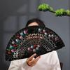 Hand Crafted Hand-painted Fan Colorful Spanish Wood Fan Chinese Style Fan  Photography Prop
