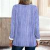 Women's Fashionable Printed Round Neck Long Sleeved Plush Warm Pullover Top