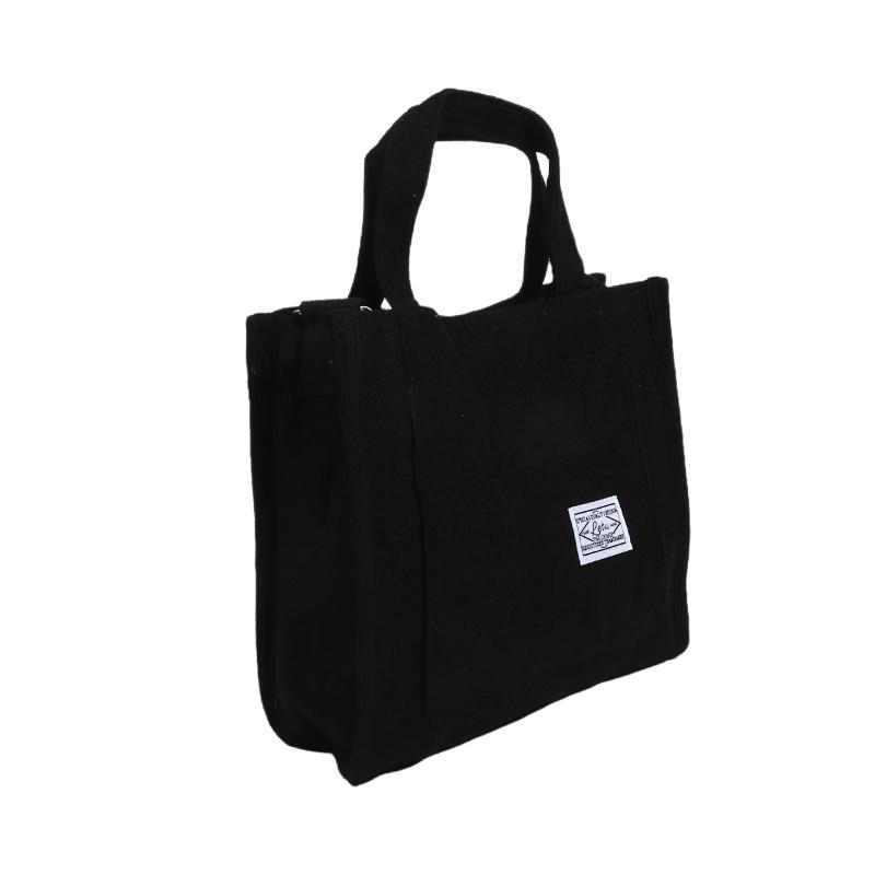 Women's Fashion Corduroy Tote Bag Lightweight Crossbody Style Holds Daily Essentials Ideal for School Work Shopping