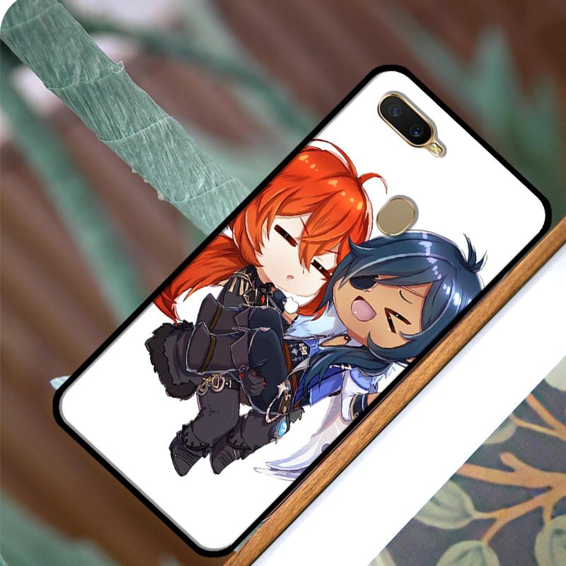 Kaeya und Diluc Genshin Impact Handyhülle für OPPO A15 A3S A5S A52 A72 A54 A74 A94 A83 A91 A93 A5 A9 A31 A53 A53S 2020