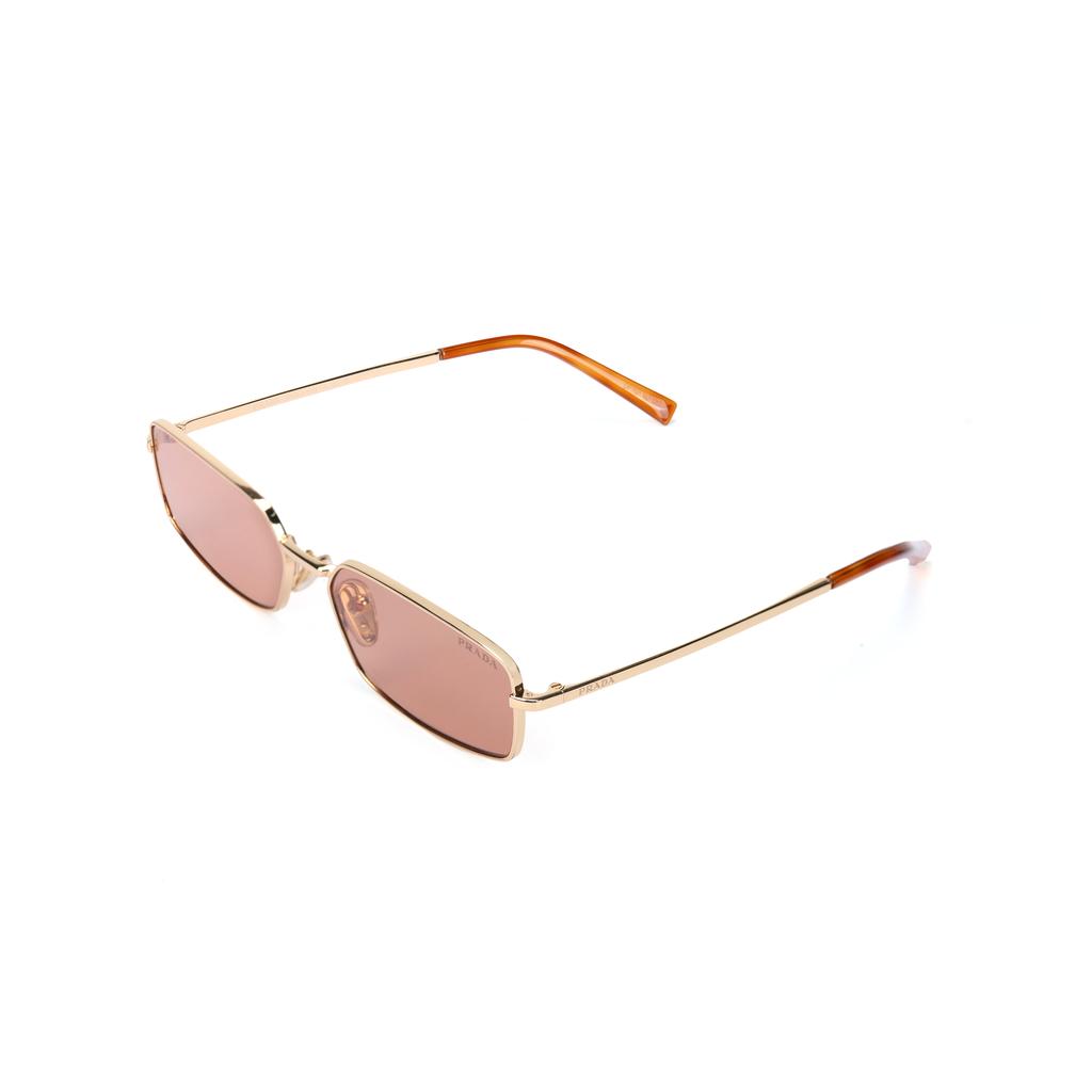 Prada Logo Detail Square Sunglasses Men sunglasses Brown PRA60S5AK07V