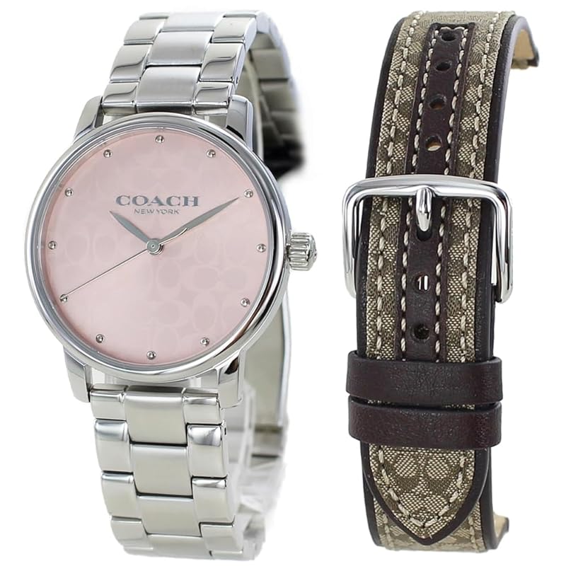 

[coach] watch & replacement belt With 2way ladies GRAND stainless leather 14000088 [product]