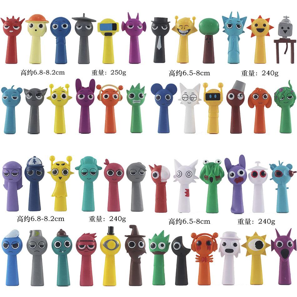 Funny Sprunky Figurine Model Figure Juguete PVC Game Sprunki Action & Toy Figures Set