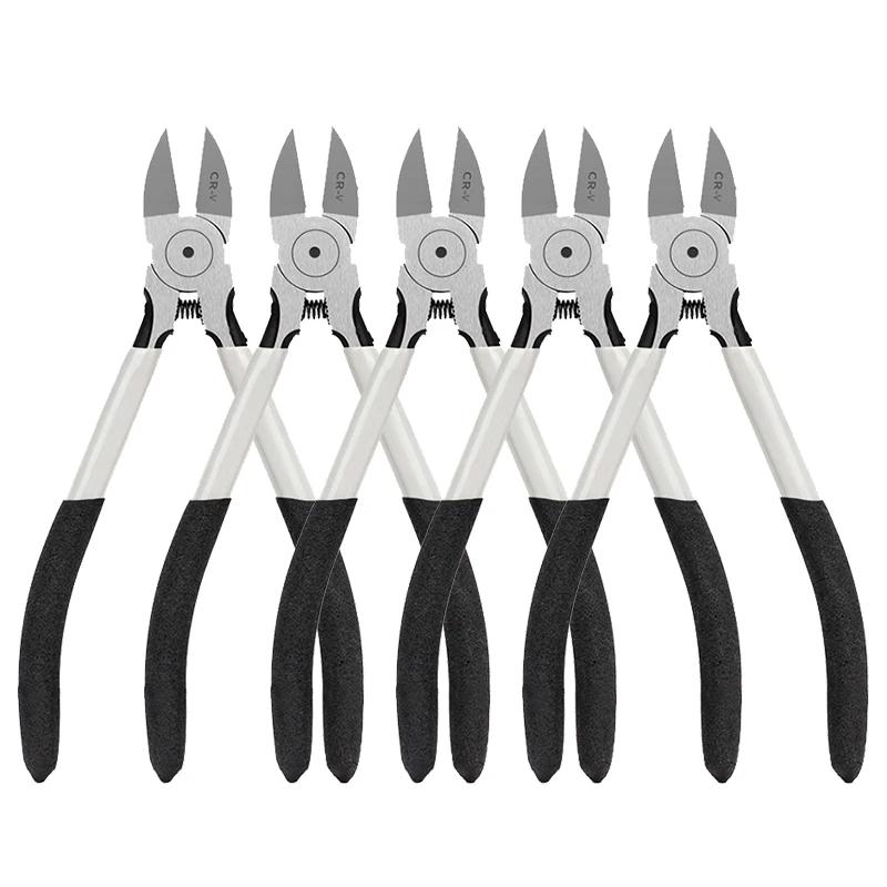 5PC 6-In Ultra Sharp Wire Cutters,Small Diagonal Cutters with Spring Loaded Wire Snips for Cutting Crafts and Cable