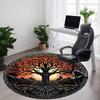1pc Tree of Life Office Round Area Rug, Under Office Chairs Bedroom Living Room Home Decor, Room Deco, Available In Various Sizes